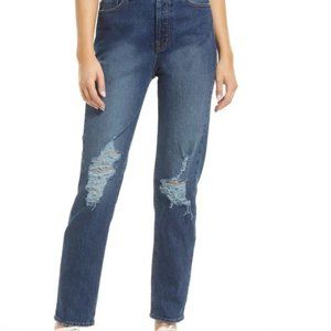 Modern American Bancroft High Waist Tapered Jeans in After Math, Size 27